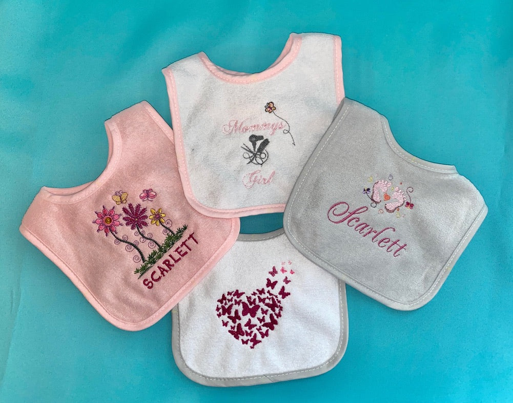 Baby Bib and Burp Cloth