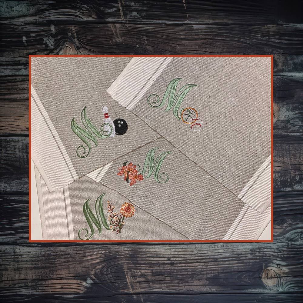 Embroidered Placemats 13" x 19"