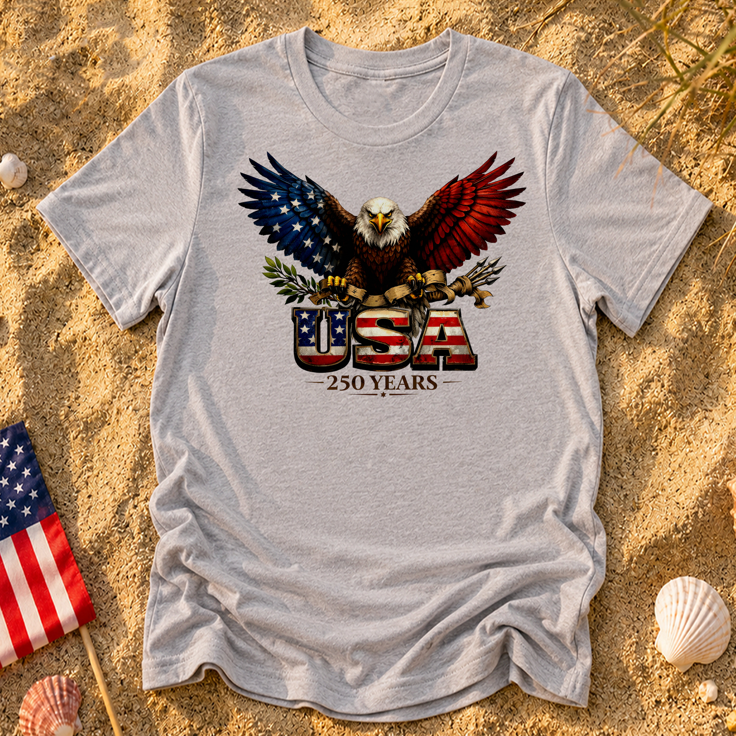 Patriotic 250th Anniversary Bald Eagle T-Shirts | Celebrate 250 Years | Patriotic Tees